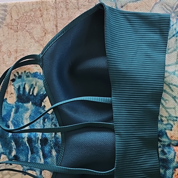 Lululemon Like a Cloud Ribbed Bra Size 12 Storm Teal - Picture 8 of 12